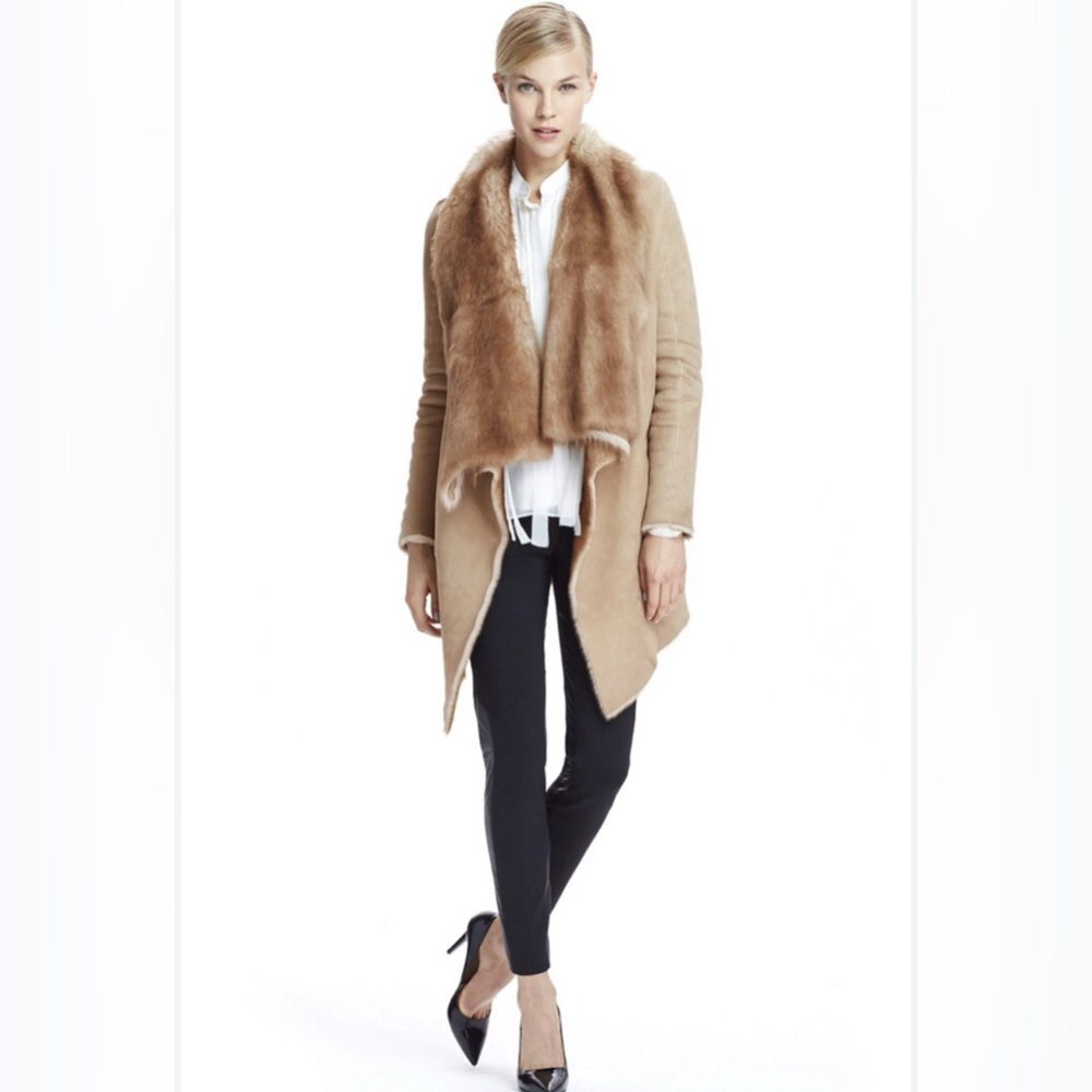 PINKO Italy Chic Women's Faux Shearling Coat